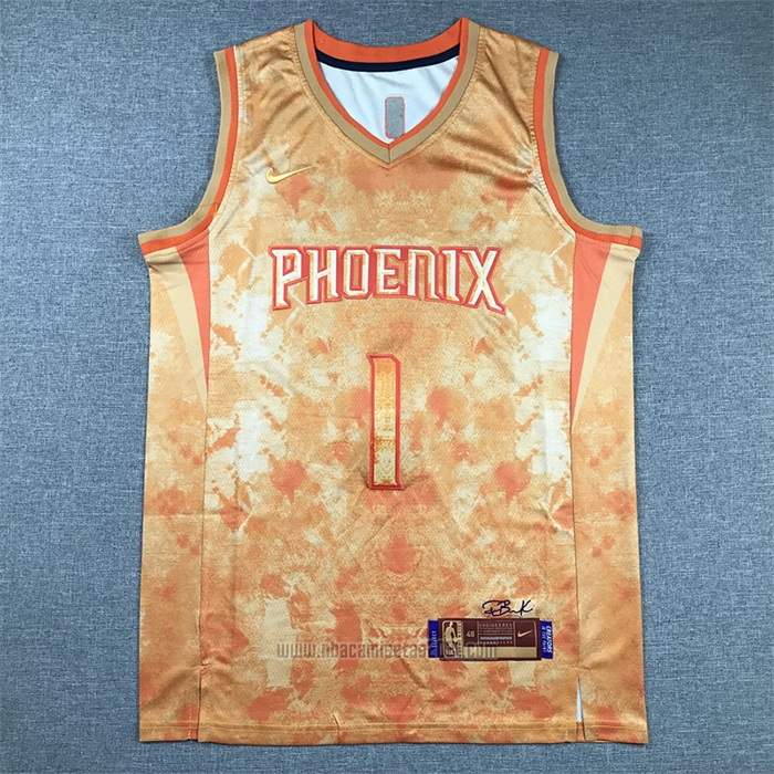Camiseta Phoenix Suns Devin Booker #1 Select Series 2023 Naranja